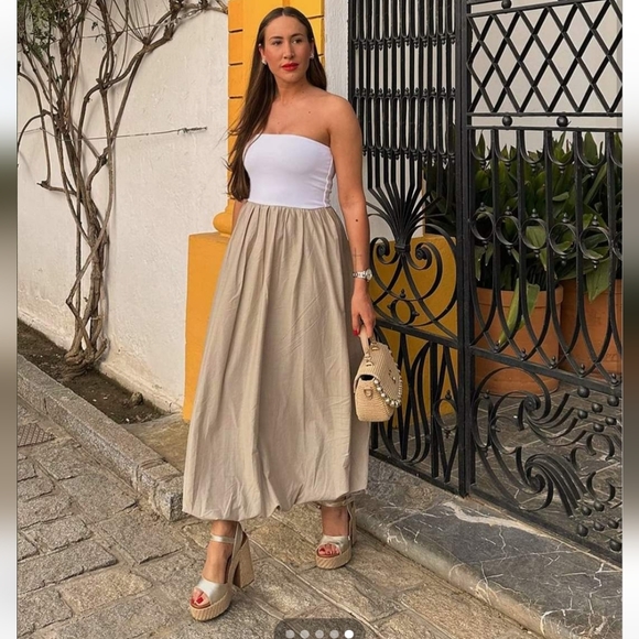 Zara Voluminous Midi Balloon Dress Size S and L - Picture 11 of 15